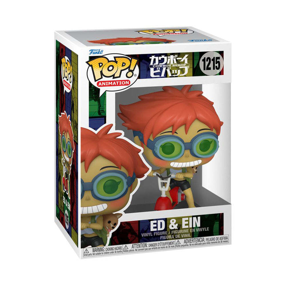 Cowboy Bebop Ed and Ein Scooter Pop Vinyl High Quality Ages 3 Years and Up