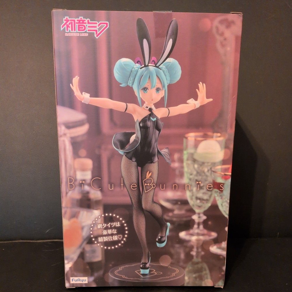 Hatsune Miku Bicute Bunnies Black Outfit Ver. 12.2″ Figure FuRyu New US Seller
