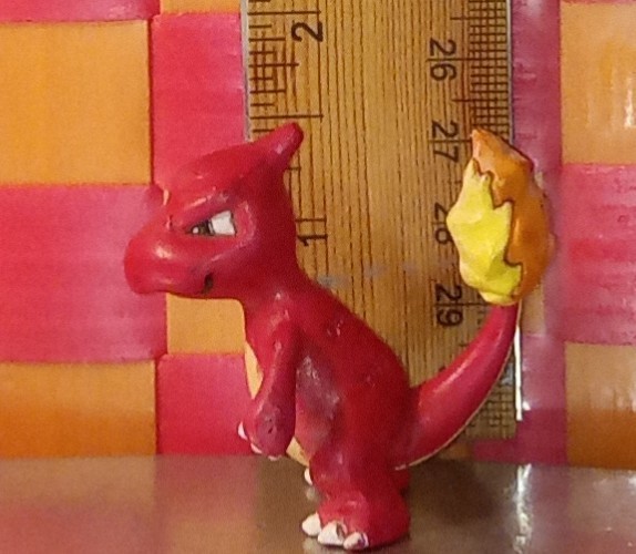 Pokemon, red character, display figure, 2″h by CGTSJ/TOMY, made in china