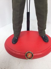 1/6 USMC MARINE GUNNERY SERGEANT R LEE ERMEY IN FULL DRESS GREENS SWORD & STAND