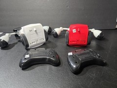 SHARPER IMAGE Remote Control Robot Multiplayer Combat Set Red & White RC Fight