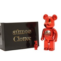 MEDICOM TOY BE@RBRICK atmos × Clottee 100％ & 400％ Action Figure 2023 JAPAN