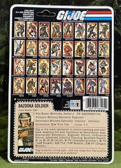 Vintage 1982 G.I. Joe ZAP v1 Full UNCUT Peach File Card Back GI ARAH – (RARE)