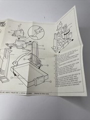 1989 TMNT Turtle Flush-o-matic Instructions Blueprints Vintage Playmates