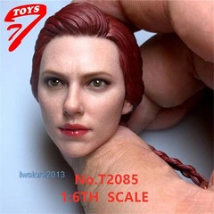 US 1/6 Black Widow Scarlett Johansson Head Sculpt For 12″ Female TBL Figure Body