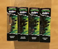 2026 Teenage Mutant Ninja Turtles X G.I.JOE Playmates Mikey, Donny, Leo, & Raph