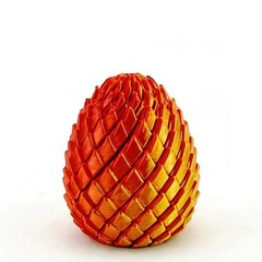 3D Printed Dragon Egg Stress Relief Deformable Twist Desk Ornament Toy