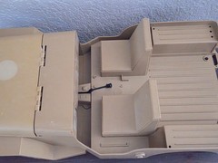 Vintage 1967 Hasbro G.I. JOE Desert Patrol Attack Jeep Frame w/4 Tires