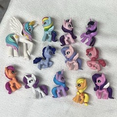 My Little Pony Lot of 12 rainbow dash Apple Jack Twilight Pinkie and more USED