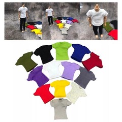 1/12 Scale Male Soldier T-Shirt Short Sleeve Clothes Model for 6″ Action Figure