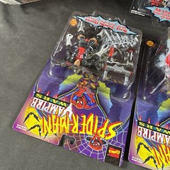 COMPLETE SET VAMPIRE WARS ACTION FIGURE LOT SPIDER-MAN BLADE MORBIUS NEW TOY BIZ