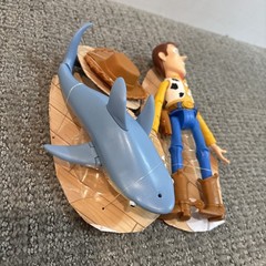 Disney Pixar Toy Story Shark Action Figure Mr. Shark With Woody And Hat Rare New