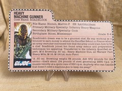 1984 GI Joe Roadblock – 100% Complete w/ VG File Card – Tight – No Cracks