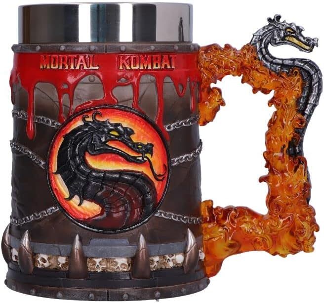Nemesis Now Officially Licensed Mortal Kombat Tankard, Red, 15.5cm, Resin