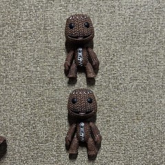Little Big Planet Sackboy Happy Figure Lot 2008 2009 Collectable Rare SCEE