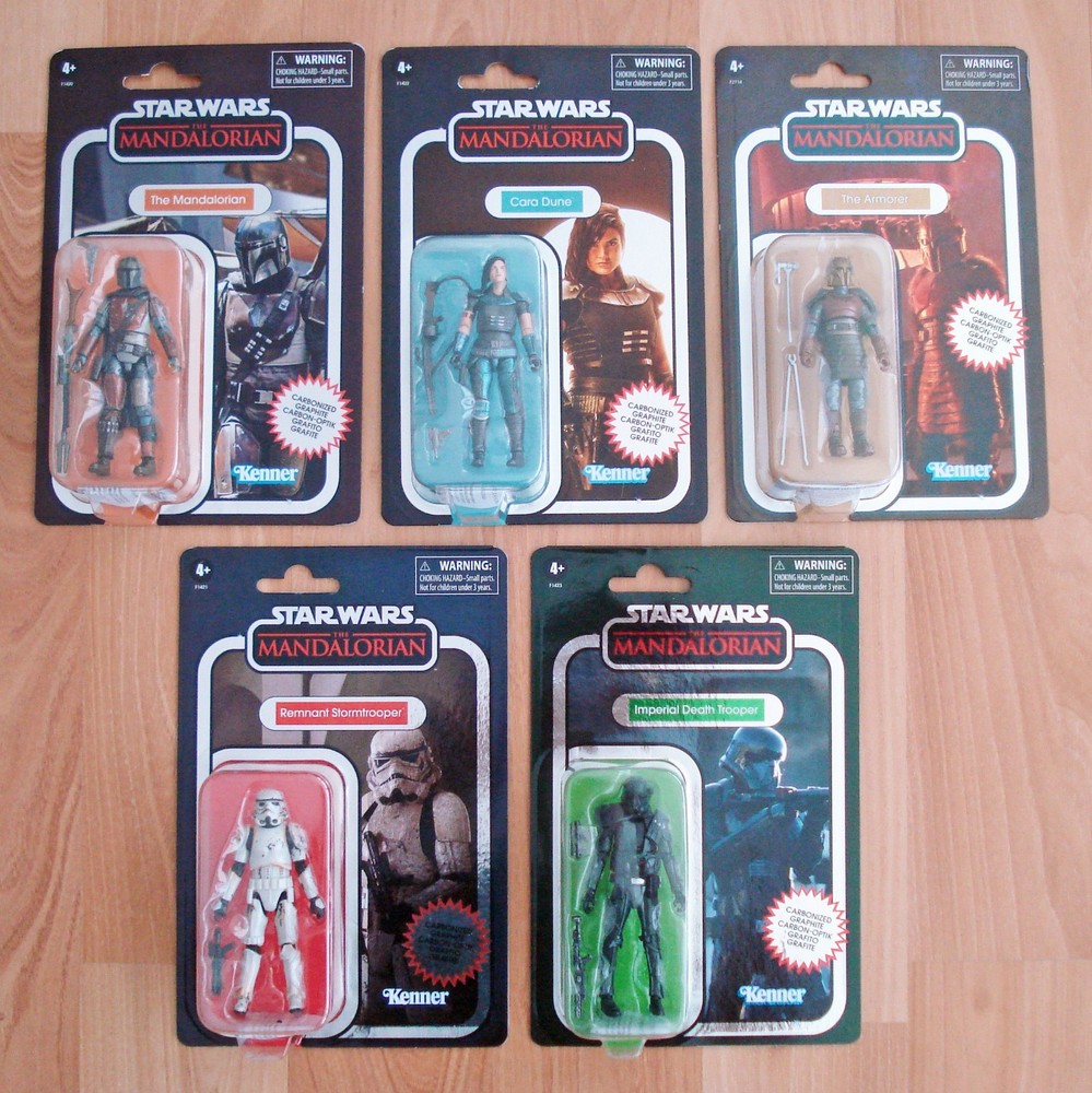 Star Wars Vintage Collection 3.75 Carbonized THE MANDALORIAN Set of 5