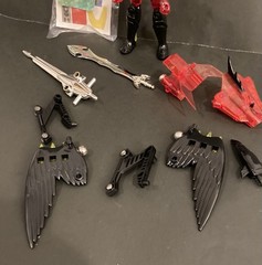 Palisades Micronauts RED FALCON VARIANT Translucent Red & Black 100% Complete