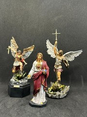 Archangel Michael Statue – Hand-Painted Resin Angel Figurine