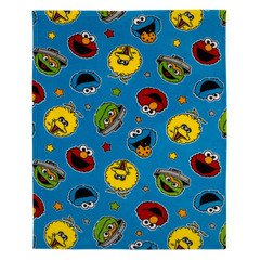 Sesame Street Toddler Blanket with Elmo, Big Bird, Cookie Monster & Oscar