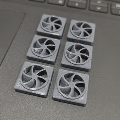6 x CUSTOM FANS VENTS for 3.75 Inch 1:18 scale figures Sci fi diorama