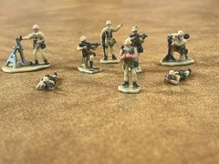 Galoob Micro Machines Military Figures Army Men Soldiers Tan Lot of 8 Unique