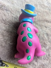 Barney Dinosaur 6″ Lyons Group Figurine 1996 purple dancing tap hat toy rubber