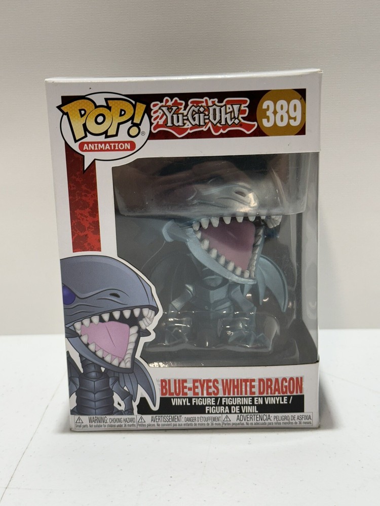 FUNKO POP! ANIMATION: YU-GI-OH! – BLUE EYES WHITE DRAGON #389 NEW