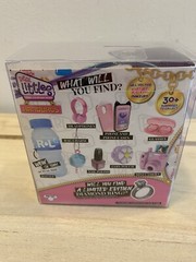 REAL LITTLES MINI HANDBAG FUZZY PINK & BLUE ~ 6 SURPRISES NEW IN BOX