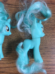 Lot Of 3 Lyra Hasbro My Little Pony MLP Brushable Ponies Multiple Years Gens