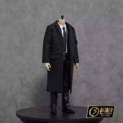 1/12 Scale soldier Black suit for 6″ Action Figure Body