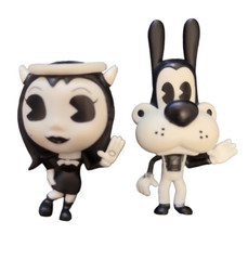 Bendy Ink Machine Action Figure Meatly Games Boris The Wolf Alice Angel Collect