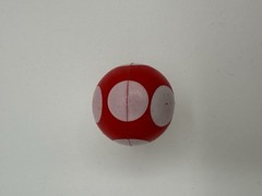 Mario Super Bros Spring Popper Jumping Toy Spring Power Up Red Mushroom 2 in.