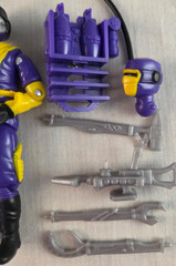 Gi Joe Black Major Cobra Techno Viper Purple Coil Custom Limited Edition