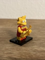 Lisa Simpson W/ Trumpet The Simpsons Block 2” Figure Abs Plastic Toy
