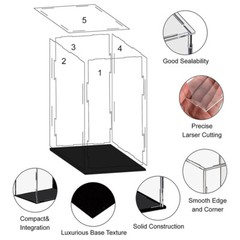 Acrylic Display Case Show Box Dustproof Protection Action Figures Doll Toy Model