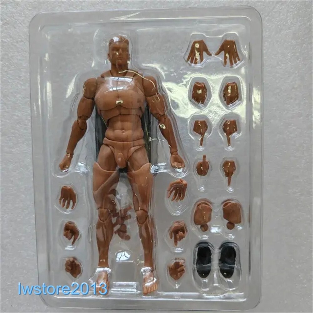 US Romankey X COWL 1:12 Dark Flexible Jointed 6″ Male Action Figure Head Body
