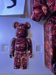 Medicom BE@RBRICK Mika Ninagawa Leather Rose 400% and 100% set Bearbrick