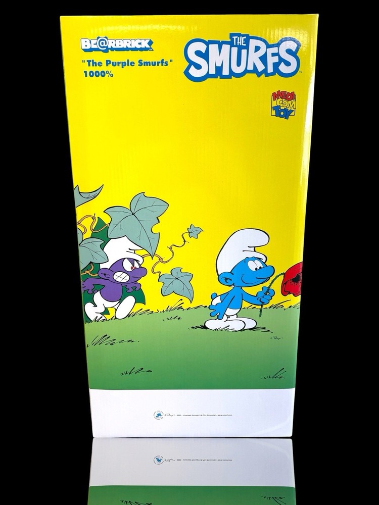⚠️RARE Be@rbrick “The Purple Smurfs” 1000% ~ NEW IN BOX READY TO SHIP!💨