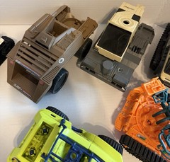 Lot of 10 Vintage 80s/90s GI Joe Vehicles & Parts Incomplete As Is