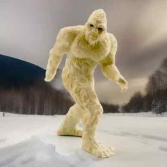 YETI snowman ABOMINABLE white SASQUATCH BIGFOOT monster action Himalaya figure
