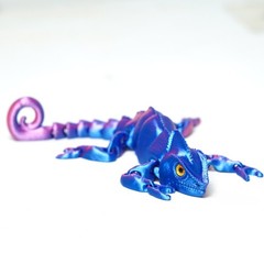 8.3inch 3D Printed Lizard Model,Articulated Animals Figure,Fidget Toy Home Decor