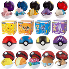 Pokemon Figures Toys Pocket Monsters Ball Model Pikachu Gengar Pokeball Dragonit