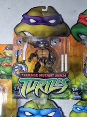 2002 Ninja Turtle Action Figures Complete Set 7 Carded Figures Fox Playmates