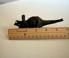 Vintage Imperial Black Plastic Rubber Dinosaur Monster Toys Hong Kong As Is