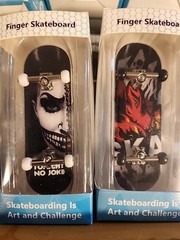 (Lot of 2) Professional Wooded Fingerboard Mini Skateboard