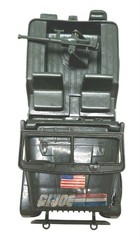 Vintage Toy GI JOE Willys Army Jeep Green 739 With Machine Gun 7 7/8″ Long
