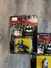 Vintage 1992 ERTL Batman Returns Batman/The Penguin/Commando Die Cast Metal