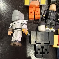 Lot of 8 ROBL0X Fig with MATT DUSEK Series 1 Pumpkin Hat Helmet & Staff NO CODE