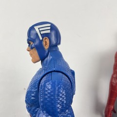 Lot of 3 Hasbro Marvel Action Figures 12” Spider-Man Venom Capt America