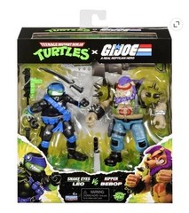 Playmates TMNT x G.I. JOE Mashup Complete Set of 4 Cobra Clash 2-Packs NEW